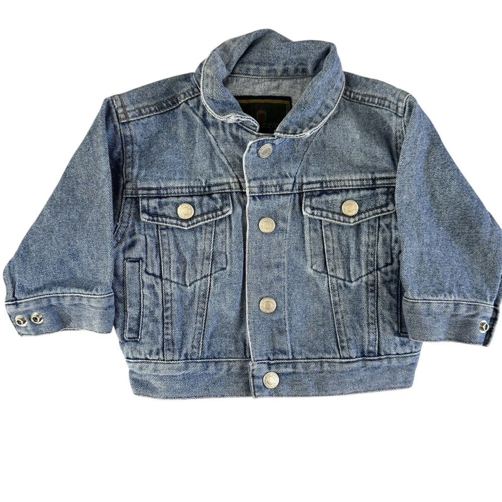 Vintage Baby Gap Size S/M 3-6 Mo. Trucker Style Jacket  Snap Close